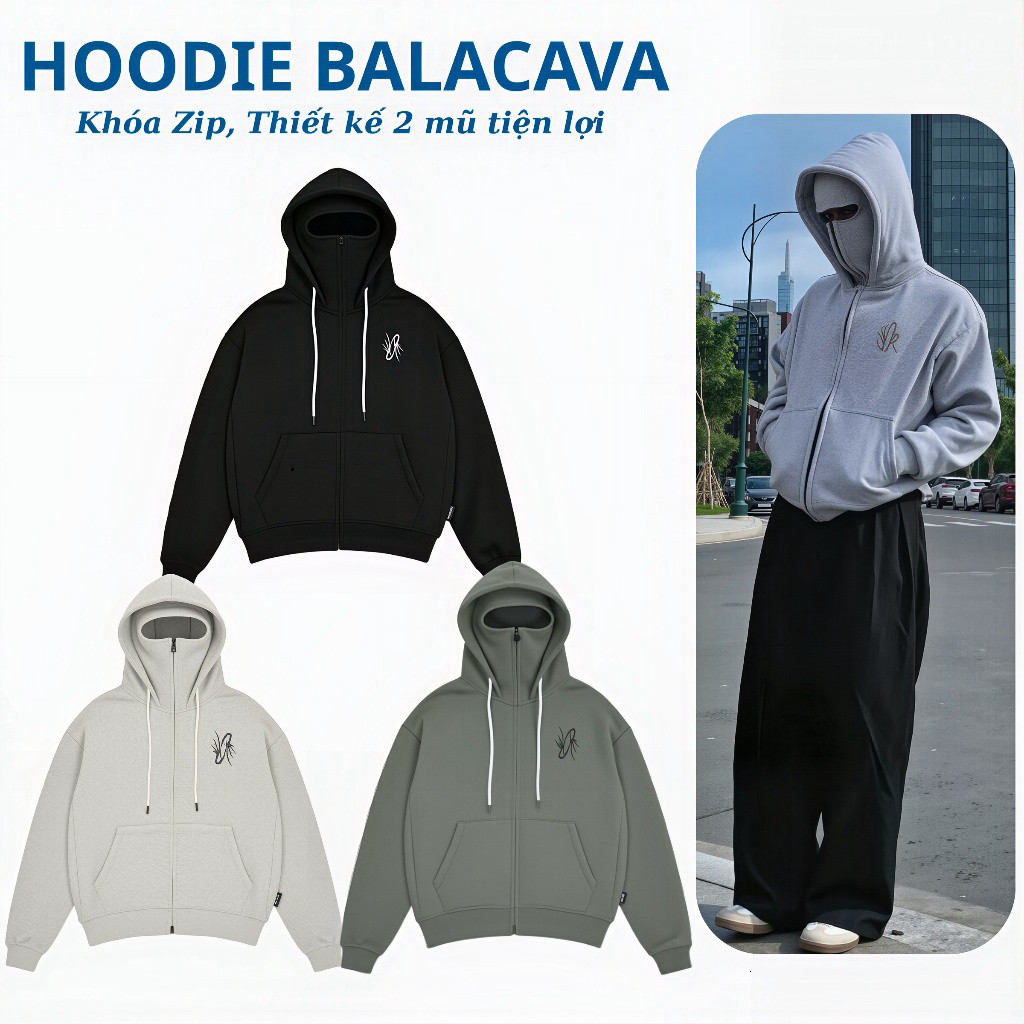Áo Hoodie hoodie zip Unisex Local Brand Form Rộng Nam Nữ – Áo Khoác Hoodie Có Nón  2 lớp Nỉ Bông Dày Dặn In Chữ Cá Tính
