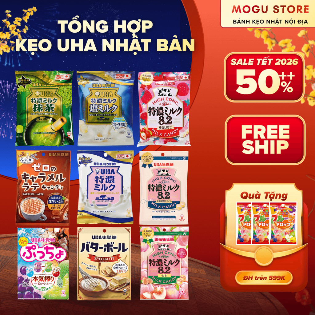 [HSD 2027] Tổng Hợp Kẹo UHA TOKUNO Nổi Tiếng - Chuẩn Nội Địa Nhật Bản ...