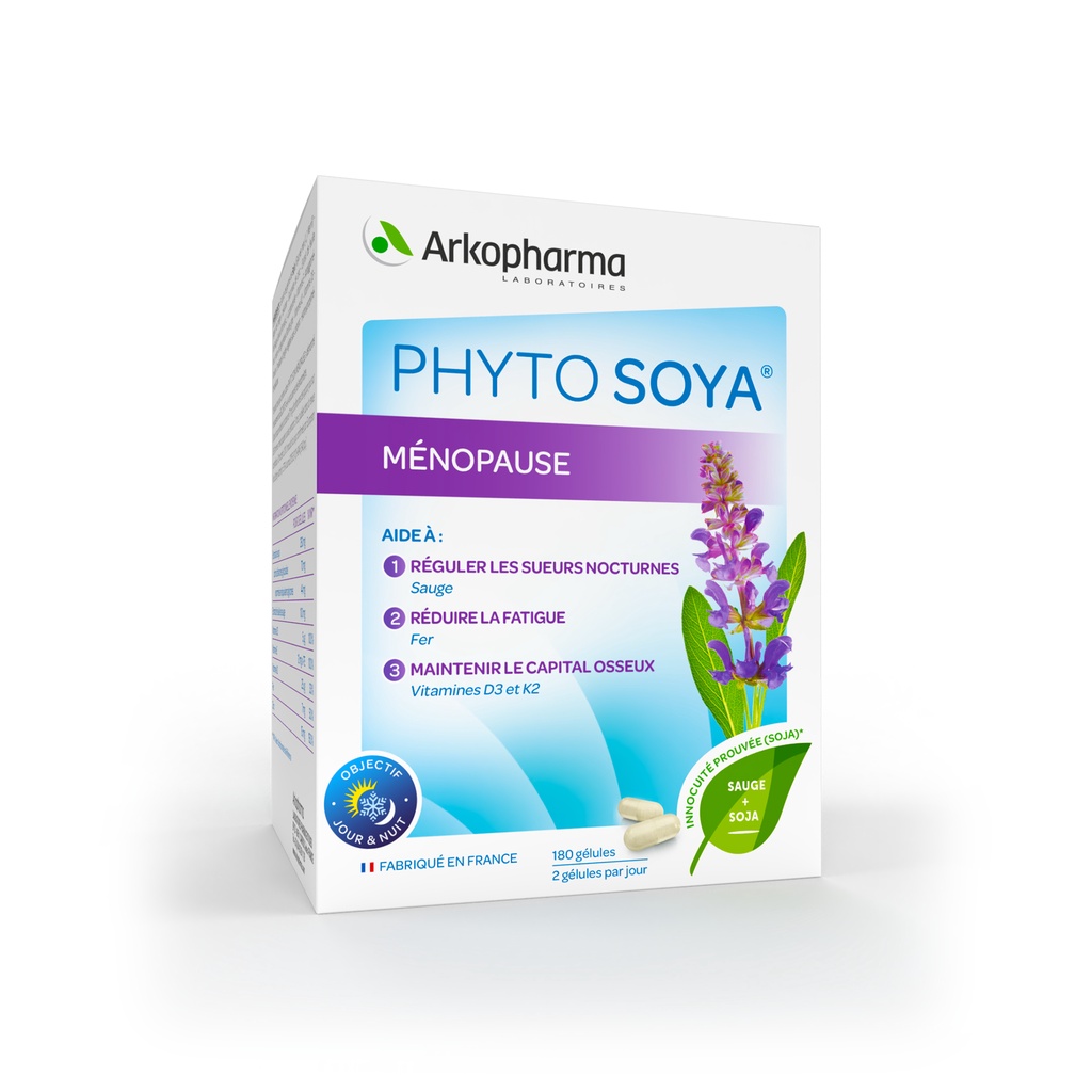 Mô tả Viên Uống Giảm Triệu Tiền Mãn Kinh Phytosoya Ménopause Ngày Và Đêm, Giảm Bốc Hỏa, Mất Ngủ, Cân Bằng Nội Tiết. - 1