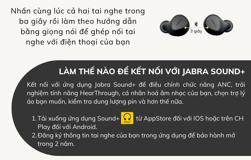 Mô tả Tai Nghe True Wireless Jabra Elite 7 Pro Sạc Không Dây Chống Ồn ANC 4 Microphone - Hàng Chính Hãng - 9