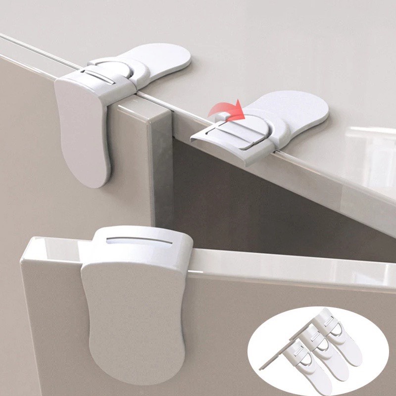 Mô tả Chốt Góc - Taky, Khóa Tủ Ngăn Kéo, An Toàn Cho Em Bé Tự Mở Tủ - Tiện Dụng Gia Đình, An Tâm Cho Mẹ - 3110 - 1