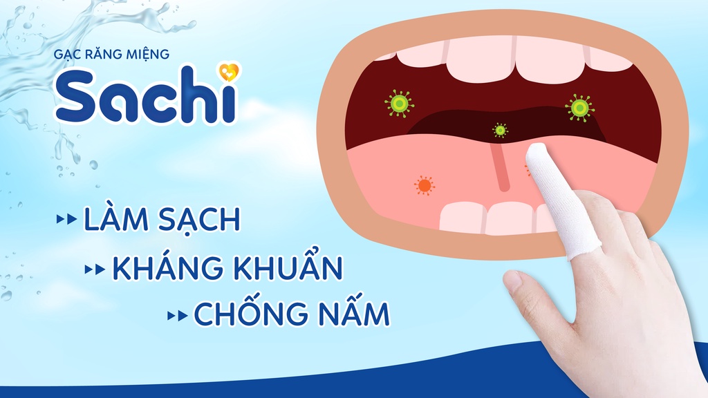 Mô tả Combo 2 Hộp Gạc Răng Miệng Cho Bé Mọc Răng SACHI Hộp 30 Gói An Toàn Tiện Lợi, Vệ Sinh Hàng Ngày Ngăn Ngừa Sâu Răng - 4