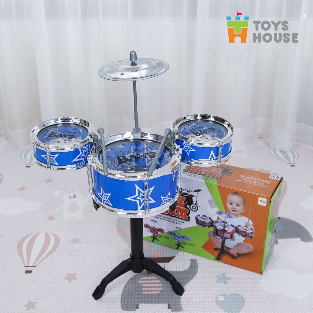 Mô tả Bộ Trống đồ chơi cho bé Jazz Drum Toys house Đồ chơi âm nhạc - 4