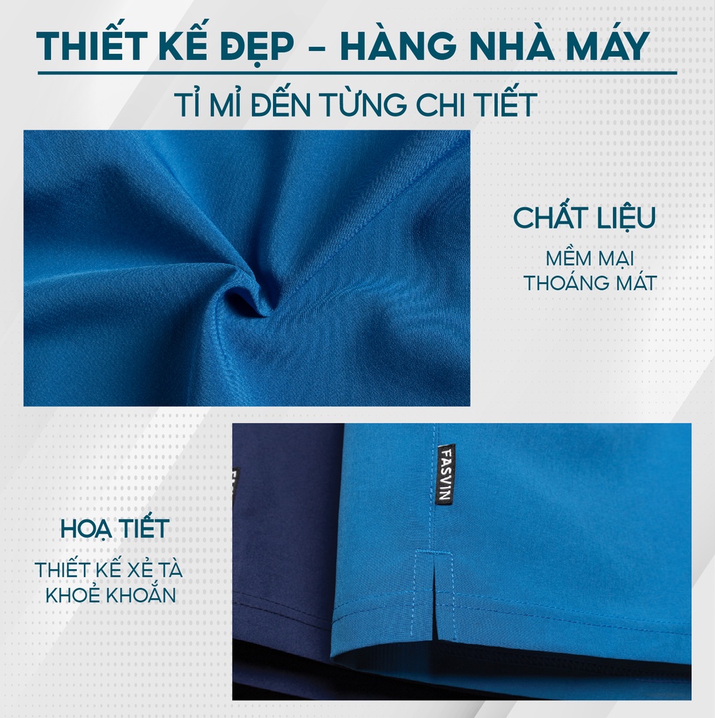 Mô tả Quần short nam FASVIN thể thao vải gió thoải mái chuẩn phom siêu nhẹ Q475.HN - 3