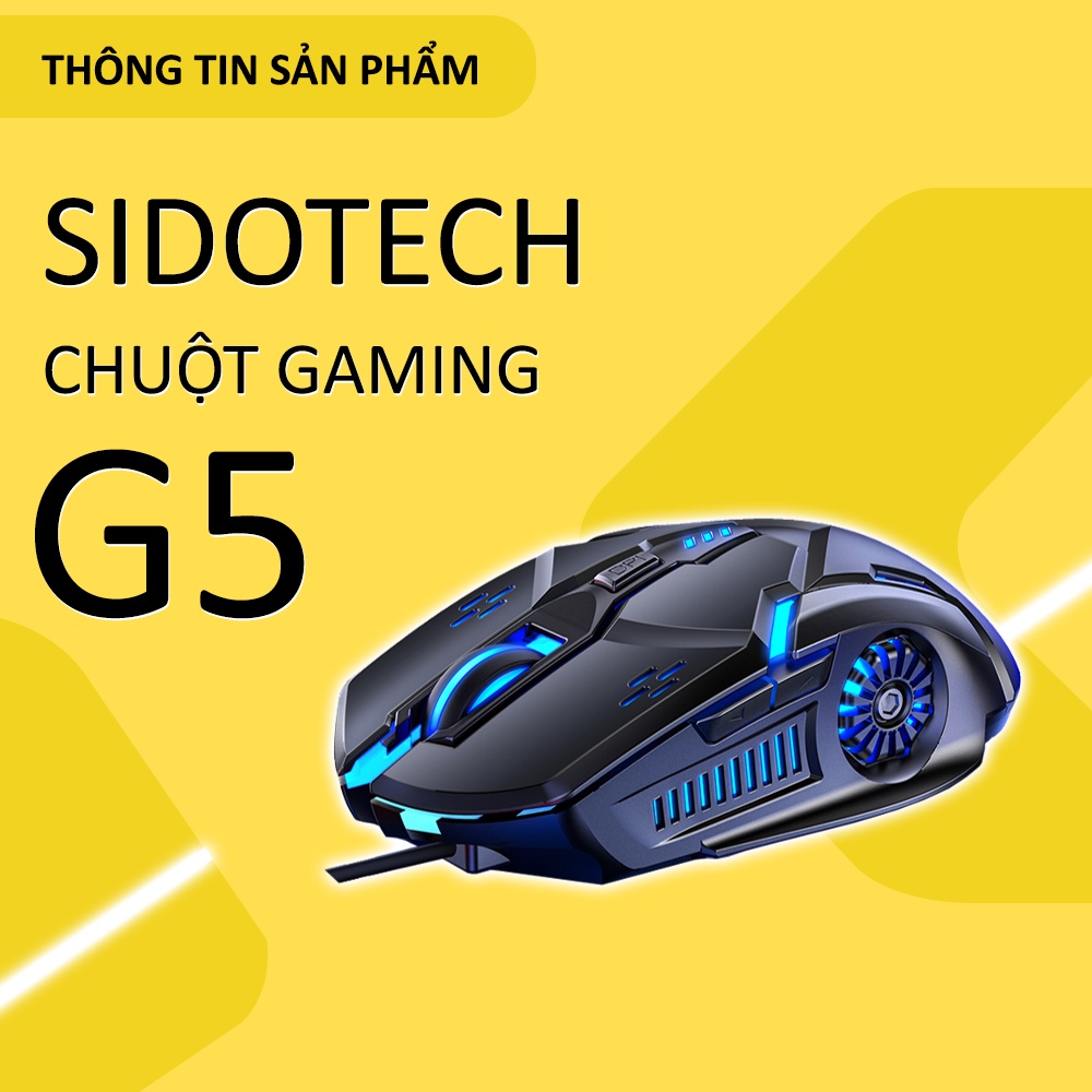 Độ nhạy 3200 DPI Chuột SIDOTECH YINDIAO G5