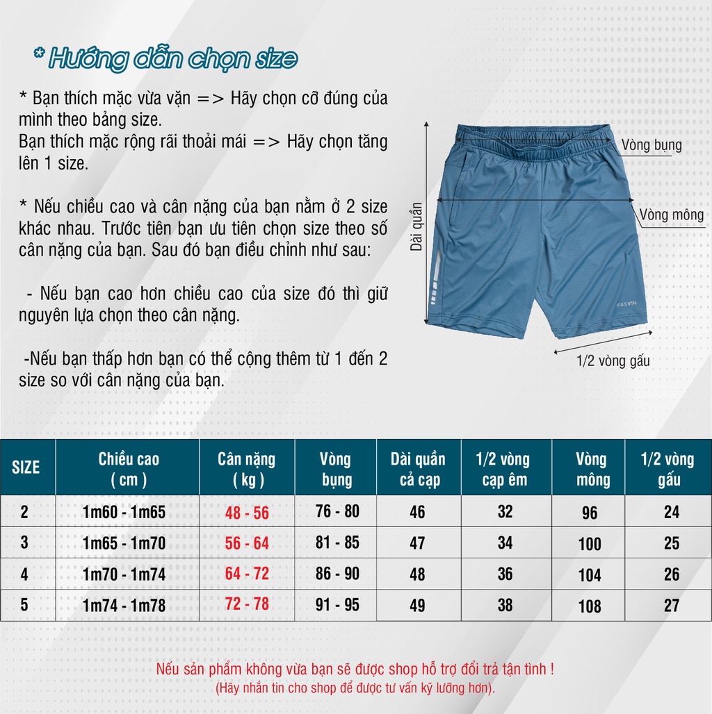 Mô tả Quần Short Nam Thun Lạnh Cao Cấp FASVIN HL22497.HN Hàng Nhà Máy Chất Lượng Đặc Biệt - 4