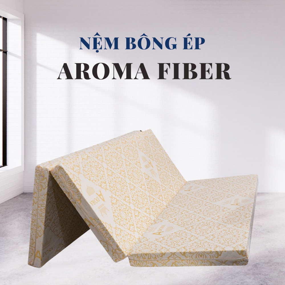 Mô tả Nệm Bông Ép Gấp 3 Aroma Fiber Độ Dày 5Cm Không Nóng Lưng, Nâng Đỡ Cơ Thể, Chính Hãng, Bảo Hành 10 Năm - 2