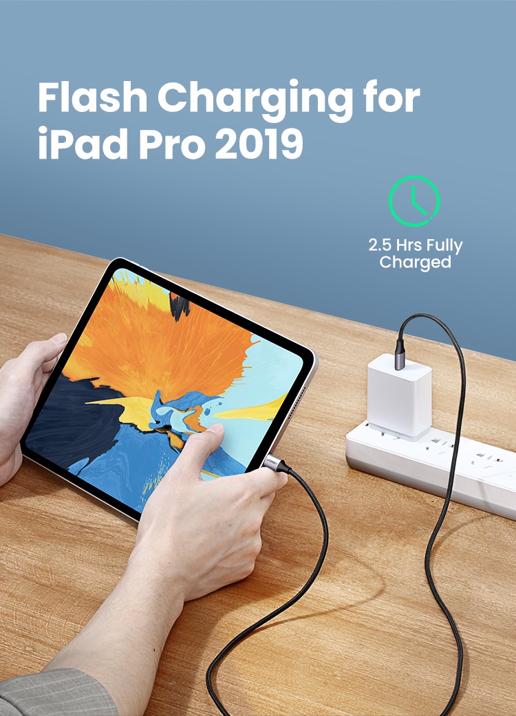 Dây cáp sạc Ugreen USB Type C thích hợp cho Samsung Xiaomi Air Macbook iPad Pro 12.9 2020/ 2018/ 2017 – ảnh mô tả chi tiết 3