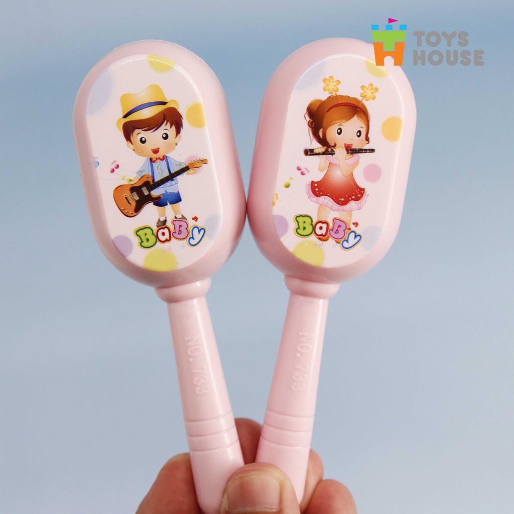 Mô tả Đồ chơi xúc xắc, lục lạc, kèn, trống cho bé từ sơ sinh Toyshouse TH1220-733A giúp bé phát triển thính giác - 4