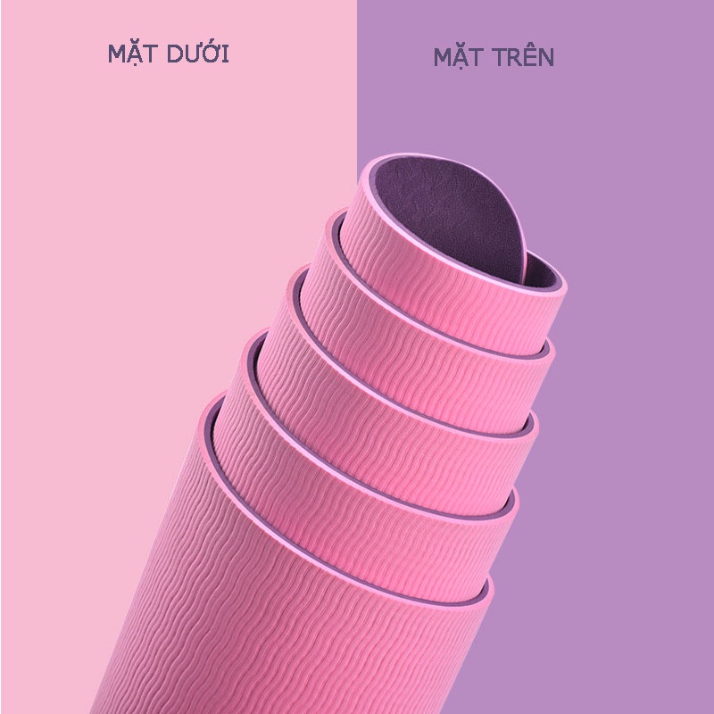 Mô tả Thảm Tập Yoga Định Tuyến TPE 8mm 1 Lớp Cao Cấp,Chống Trơn Trượt Đại Nam Sport + Kèm Túi Và Dây - 10