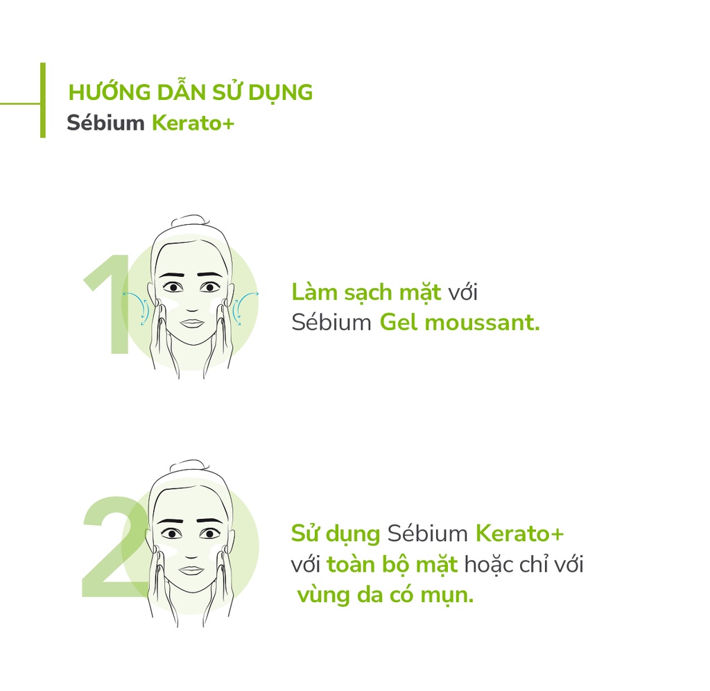 Mô tả Kem dưỡng hỗ trợ giảm mụn chuyên sâu cho da mụn nhẹ đến trung bình Bioderma Sébium Kerato+ 30ml - 4
