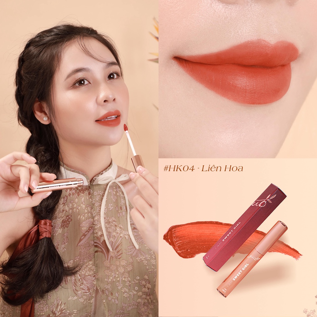 Mô tả Son Kem Bơ Lì Bền màu 8H, Làm Mờ Rãnh Môi GUO 5g - 3