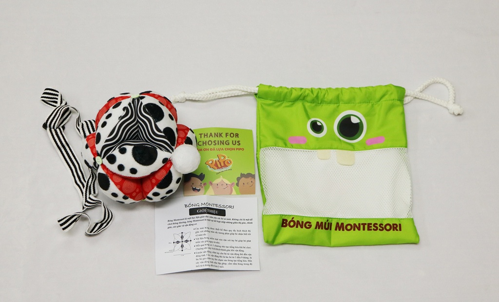 Bóng múi PiPoVietnam Polka Dots và túi đựng
