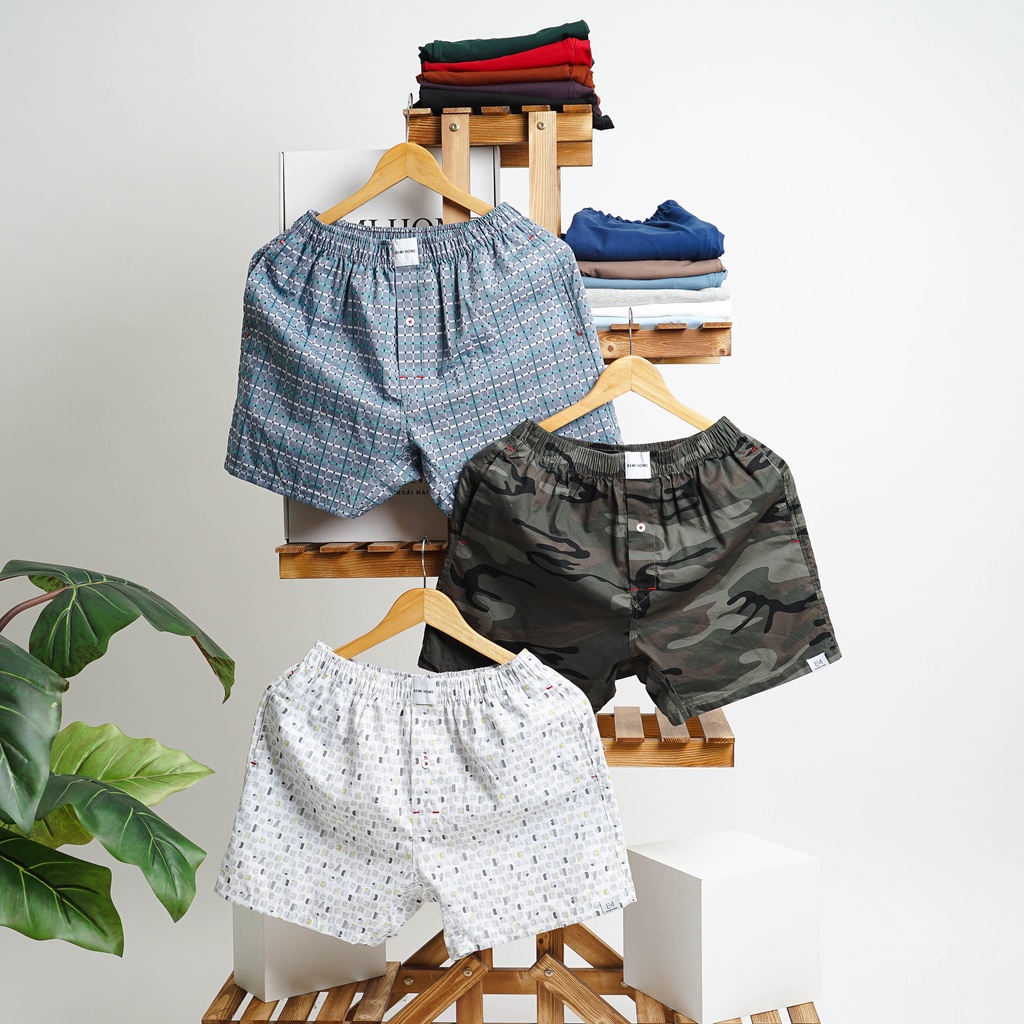 Mô tả COMBO 3-5 quần đùi cotton mẫu ngẫu nhiên BAMI HOME, mặc ngủ, mặc nhà có túi mềm mại thoáng mát QNCT2 - 4