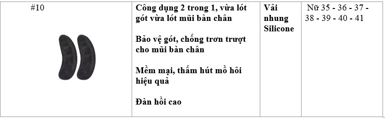 Mô tả Mẫu lót gót sau, giảm size, chống trầy, hạn chế đau gót khi mang giày - Buybox - 4