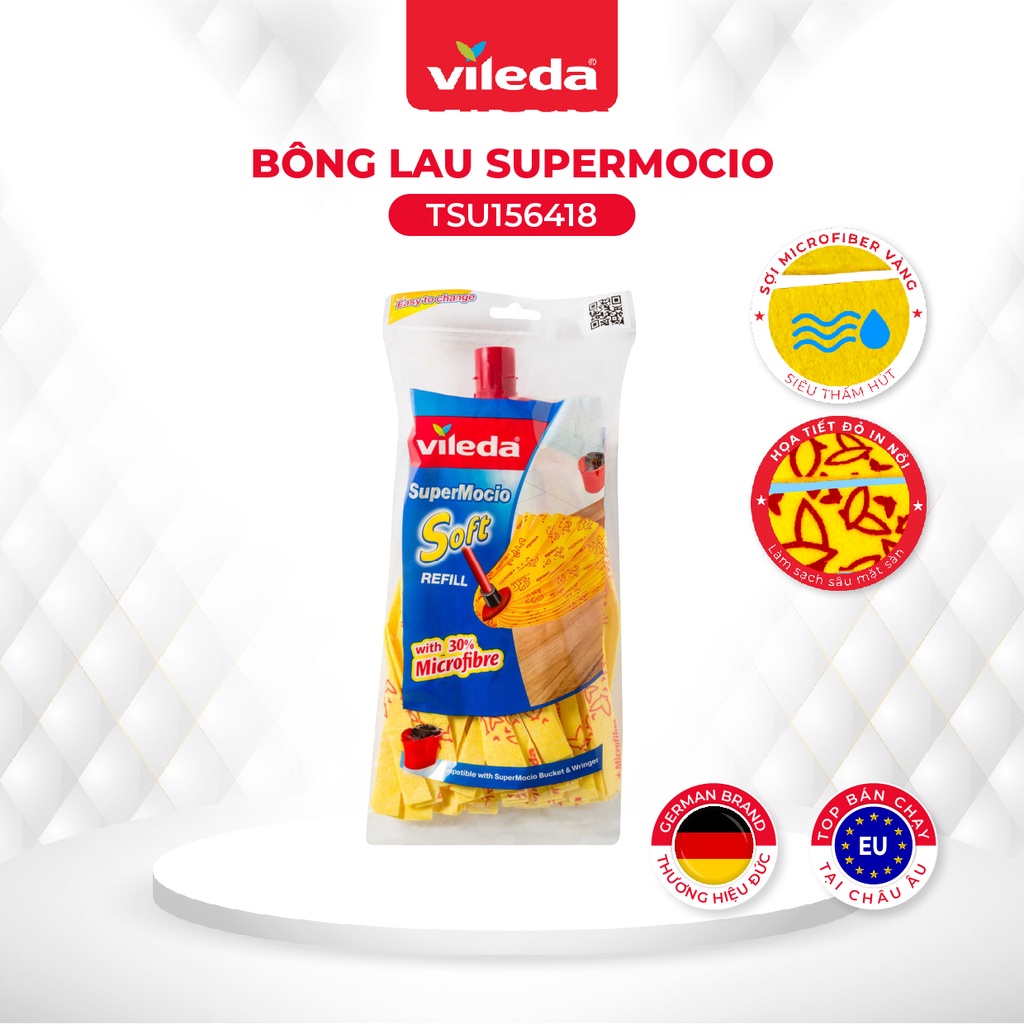 Mô tả Bông lau thay thế cho cây lau nhà VILEDA supermocio Soft - 1