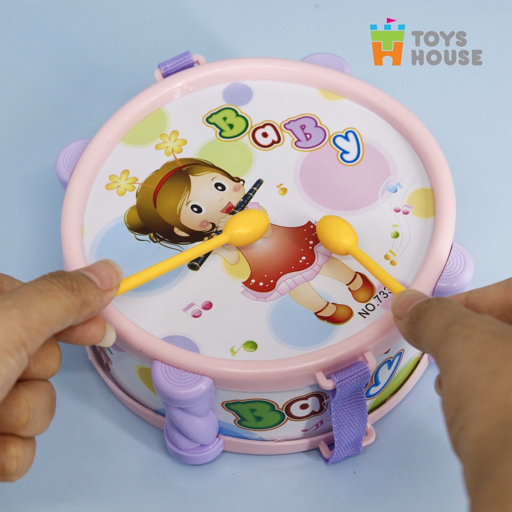 Mô tả Đồ chơi xúc xắc, lục lạc, kèn, trống cho bé từ sơ sinh Toyshouse TH1220-733A giúp bé phát triển thính giác - 3