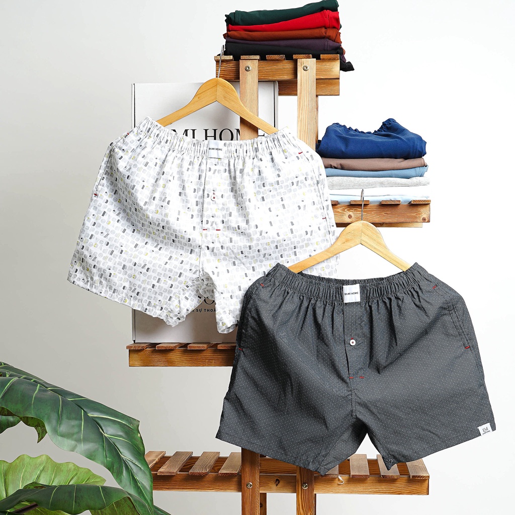 Mô tả COMBO 3-5 quần đùi cotton mẫu ngẫu nhiên BAMI HOME, mặc ngủ, mặc nhà có túi mềm mại thoáng mát QNCT2 - 3
