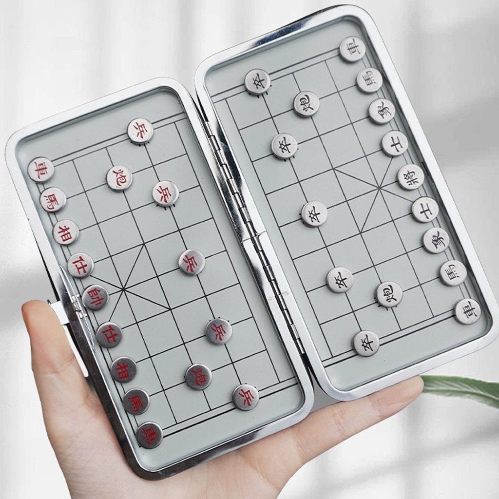 Mô tả Bộ Cờ Tướng Gắn Nam Châm Mini Nhỏ Gọn Siêu Bền Bọc Da Thép Không Gỉ, Cờ Tướng Nam Châm Bỏ Túi Chính Hãng Amalife - 6