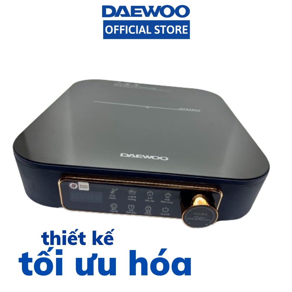 Mô tả Bếp hồng ngoại Daewoo 2200w mặt ceramic chịu nhiệt, chịu lực bền bỉ, tiện dụng, tiết kiệm diện tích DWI-2238MW DWI-2215B - 2