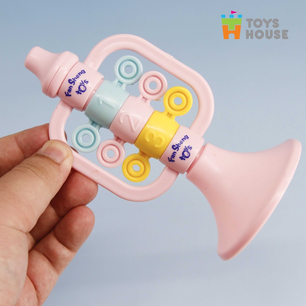Mô tả Đồ chơi xúc xắc, lục lạc, kèn, trống cho bé từ sơ sinh Toyshouse TH1220-733A giúp bé phát triển thính giác - 6