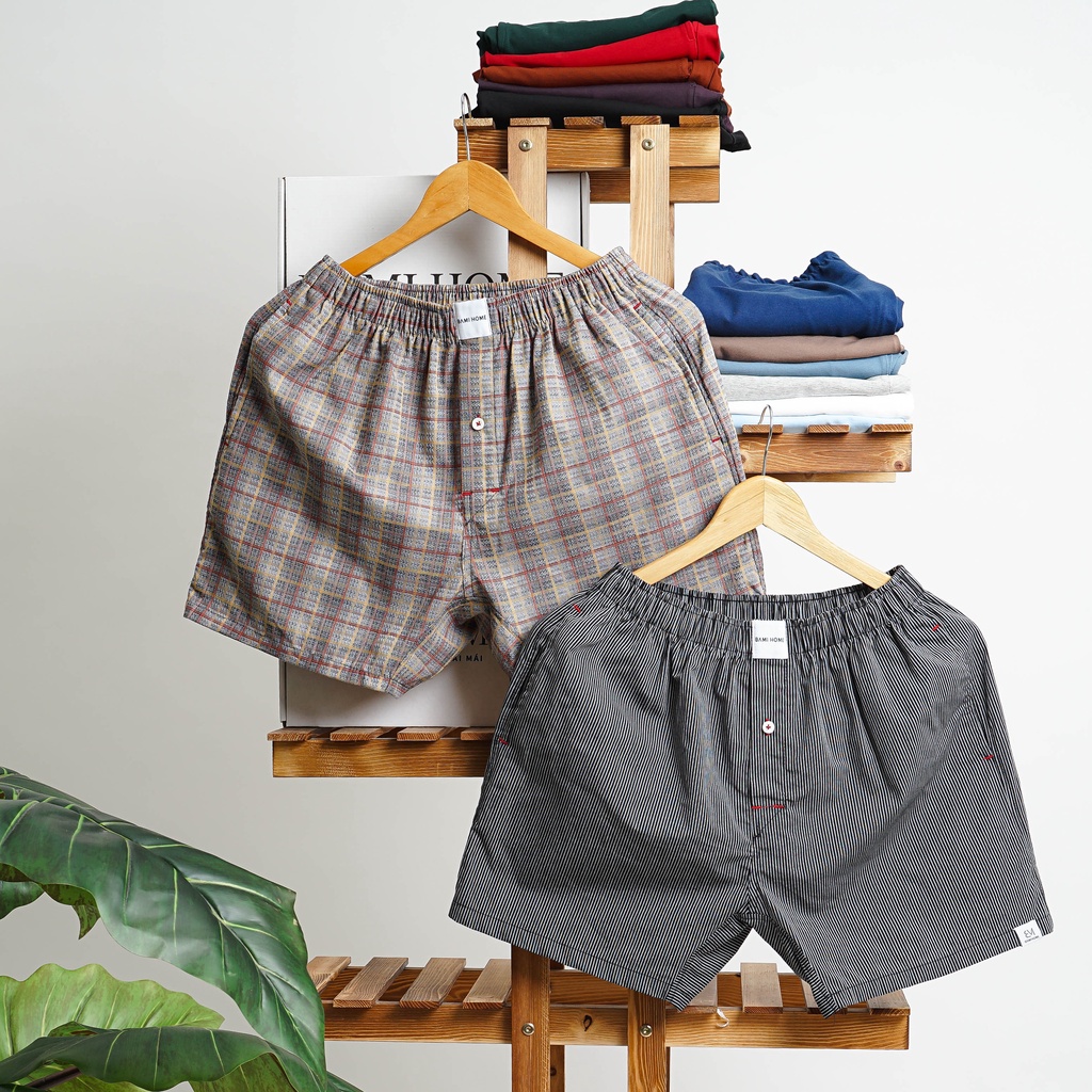 Mô tả COMBO 3-5 quần đùi cotton mẫu ngẫu nhiên BAMI HOME, mặc ngủ, mặc nhà có túi mềm mại thoáng mát QNCT2 - 5