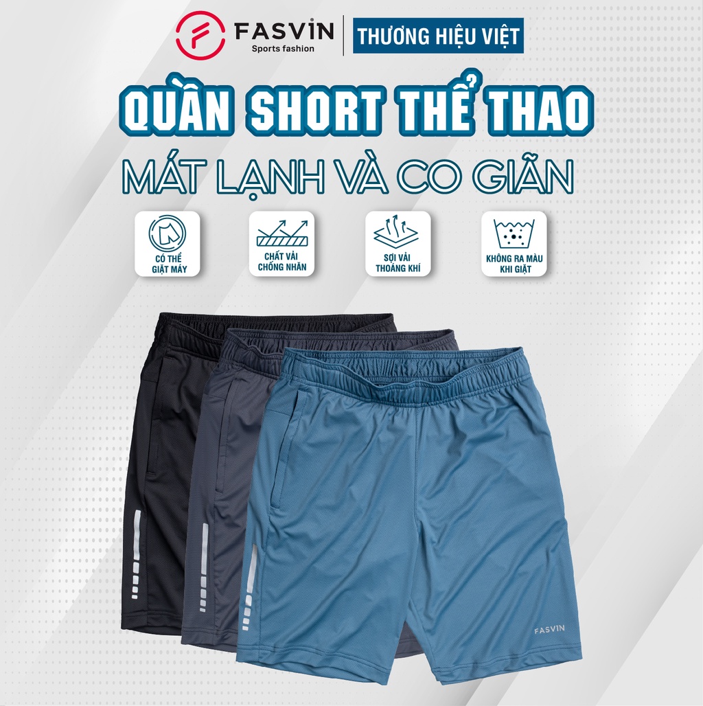 Mô tả Quần Short Nam Thun Lạnh Cao Cấp FASVIN HL22497.HN Hàng Nhà Máy Chất Lượng Đặc Biệt - 1