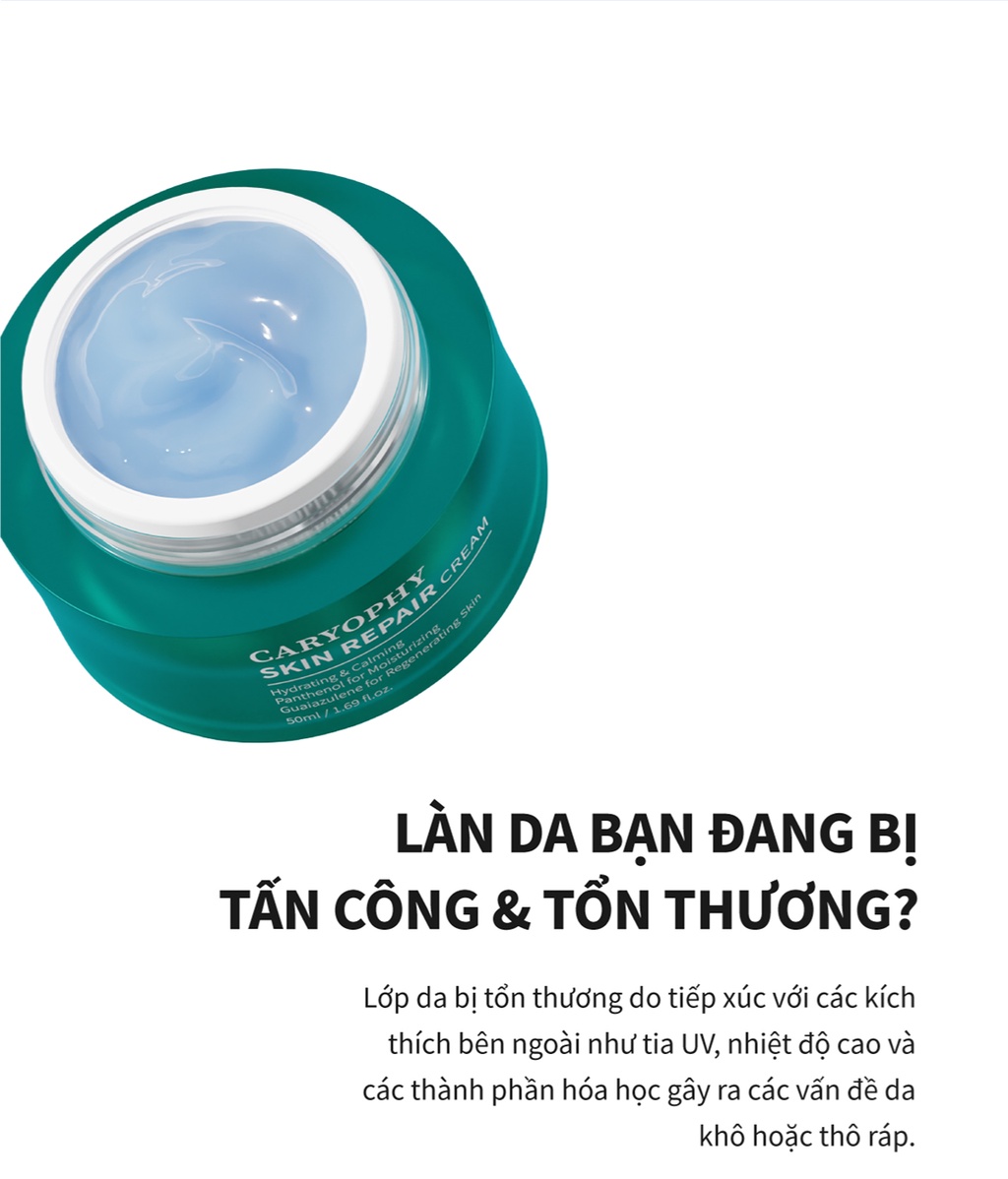 Mô tả Kem dưỡng phục hồi da Caryophy Skin Repair Cream Hàn Quốc dưỡng ẩm phục hồi da mỏng yếu 50ml - 5