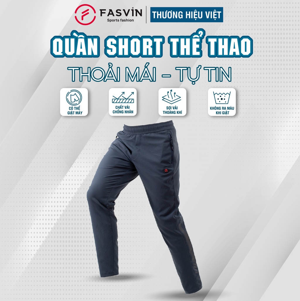 Mô tả Quần Gió Nam Thể Thao FASVIN Vải Đẹp Hàng Nhà Máy Chất Lượng Dùng Khi Thể Thao Hay Mặc Nhà DC423.HN - 1