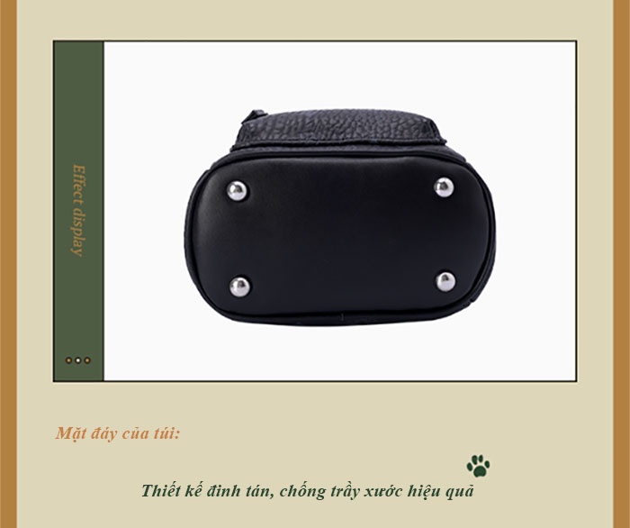 Mô tả Balo TTWN BEAR chính hãng - TN2903 da nữ đi học, đi chơi thời trang, cặp học sinh, balo cao cấp - 5
