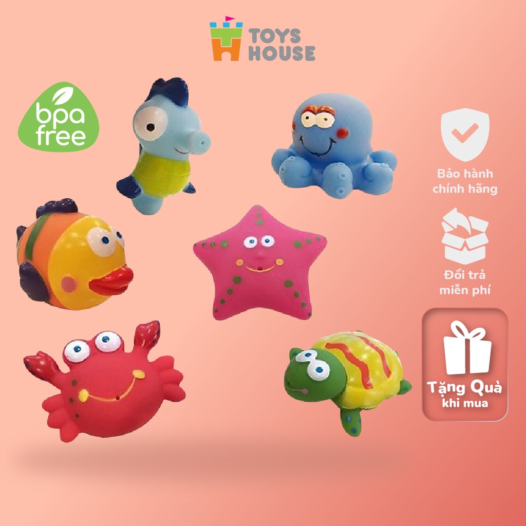 Mô tả Combo 6 món đồ chơi nhà tắm cho bé tặng kèm hộp Toys House TL8111 - 1