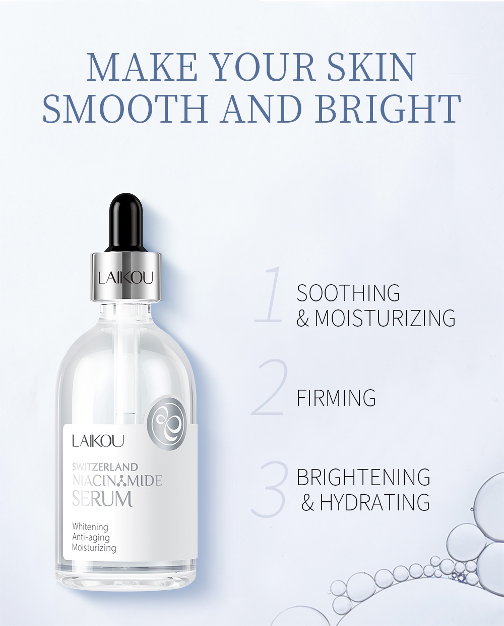 Mô tả Serum Niacinamide LAIKOU Dưỡng Ẩm Mượt Da 100ml - 4