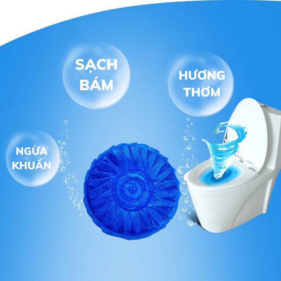 Mô tả Combo 5 bịch 50 viên Tẩy Bồn Cầu Huy Tưởng Khử Mùi, Ngăn Khuẩn, Sạch Sáng khối lương 300gg - 3