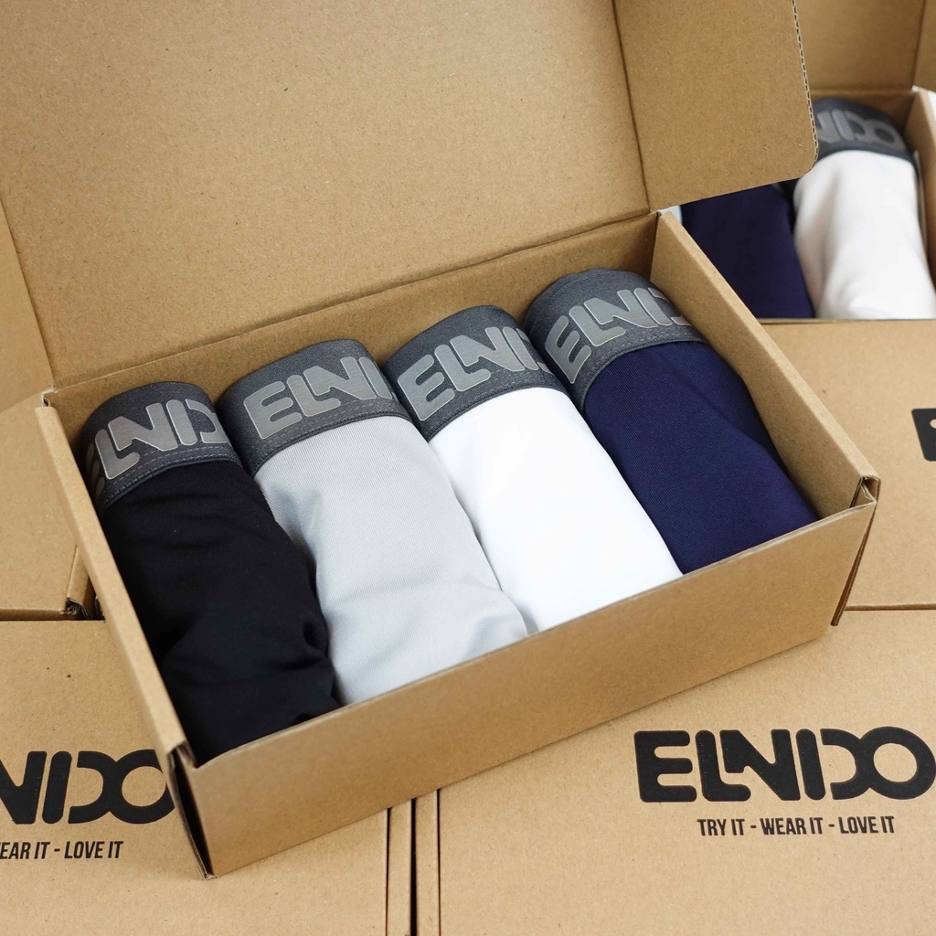 Mô tả 01 Quần sịp đùi ELNIDO (không che tên) chất liệu cao cấp thoáng mát, vải thun lạnh EDS-01 (không kèm hộp) - 7
