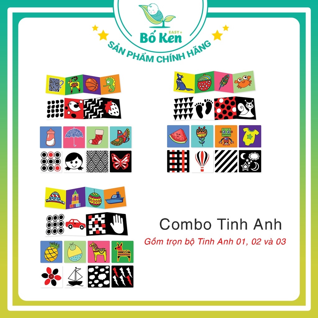 Mô tả Bộ Thẻ Kích Thích Thị Giác Giúp Bé Phát triển Toàn Diện [Chuẩn Phương Pháp Montessori, Loại Decal Dán và Thẻ Gấp] - 7