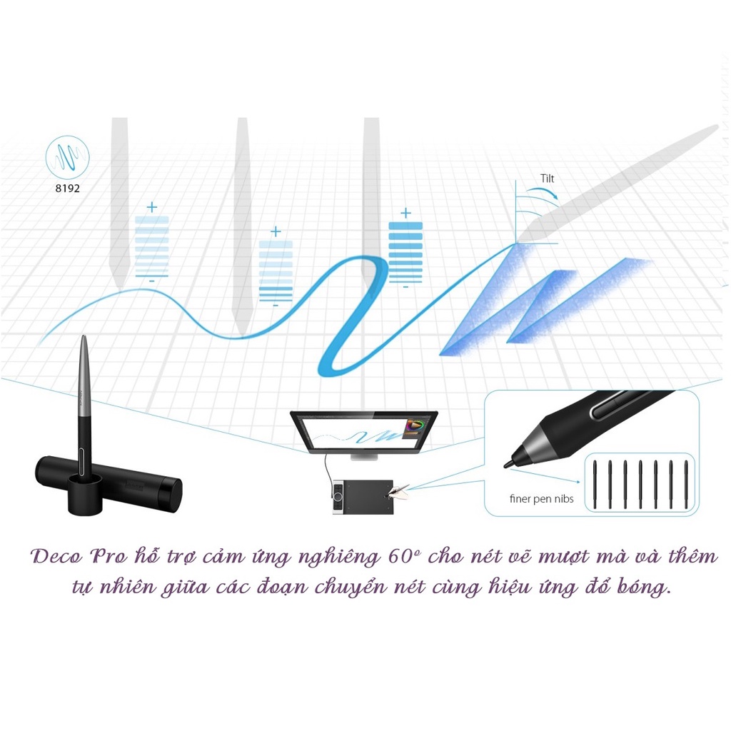 Mô tả Bảng Vẽ Điện Tử XP-Pen Deco Pro Medium 11x6inch 8192 Lực Nhấn, 2 Dial, Tương Thích Thiết Bị Di Động Android - 3