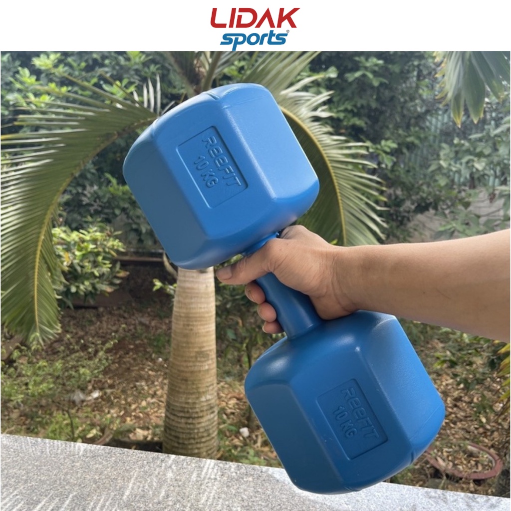 Mô tả Tạ tay bát giác 9kg 10kg 12kg bọc nhựa ruột tạ có lõi thép chống gãy - LIDAK SPORT - 2
