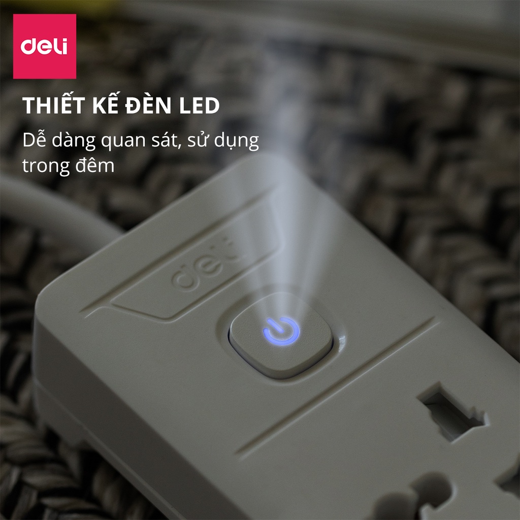 Ổ điện DELI an toàn