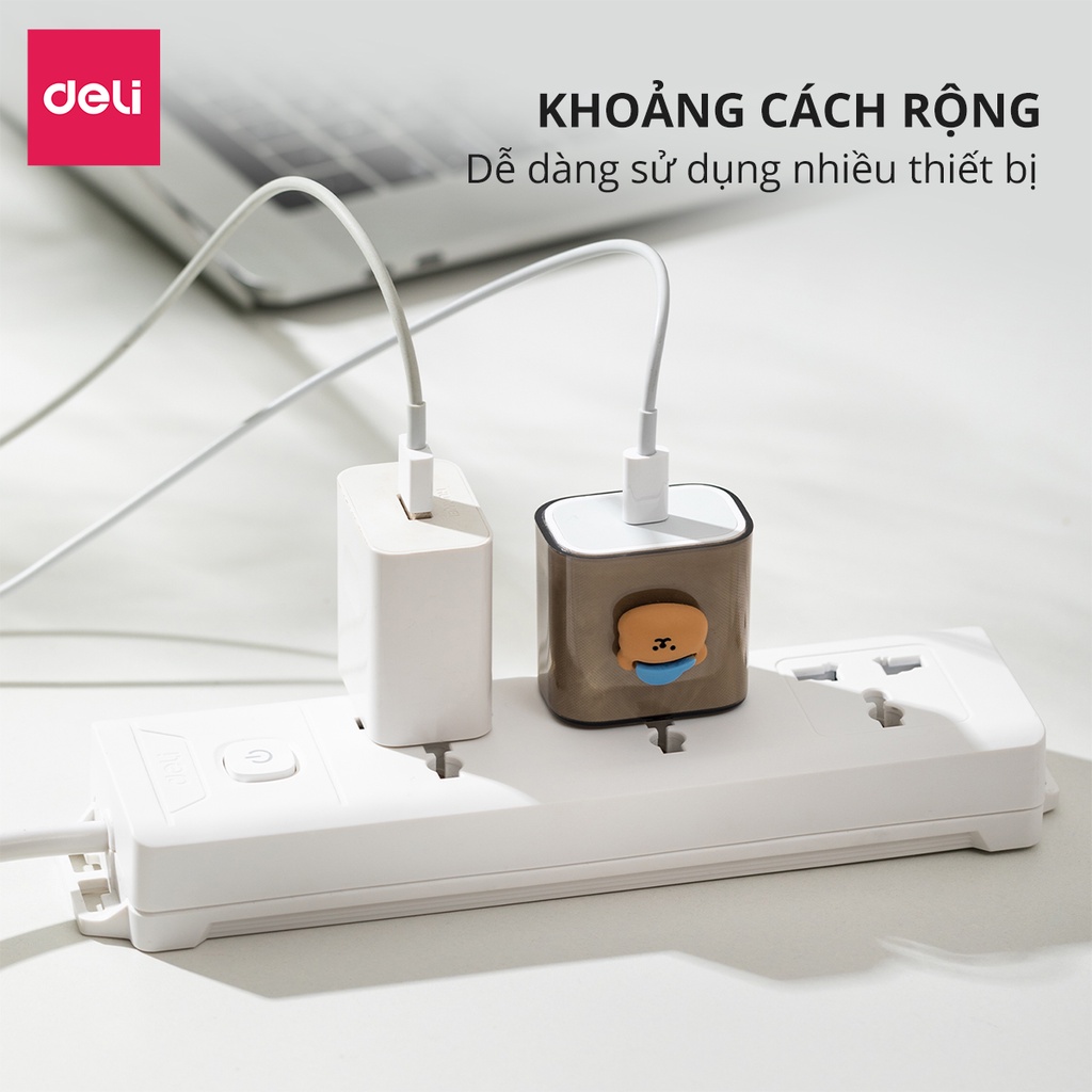Ổ điện DELI dây 5m