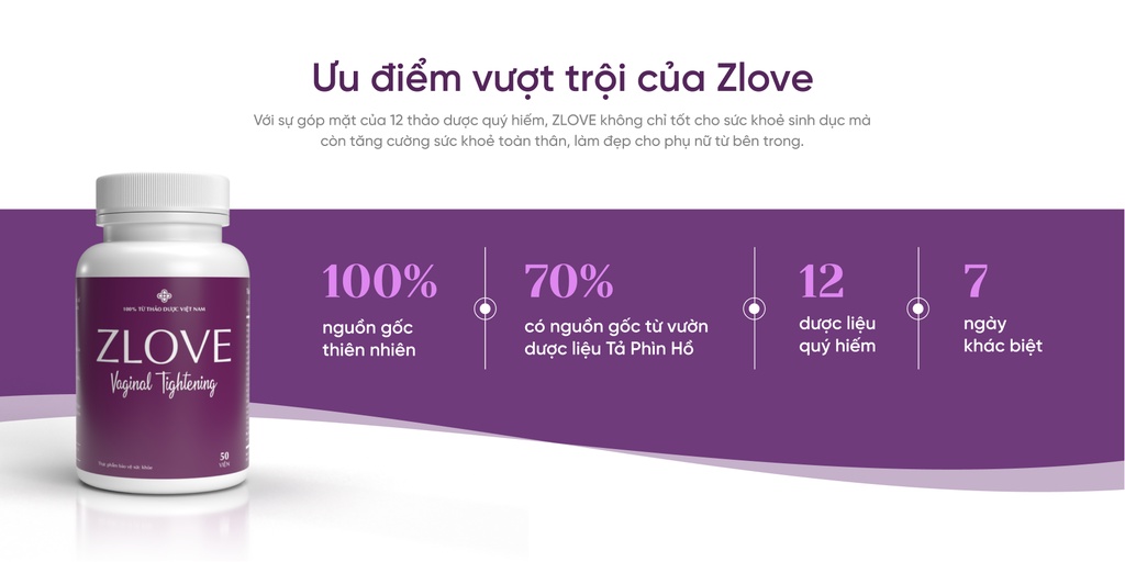 Mô tả ZLV-Combo 4 Zlove Viên uống tăng cường sinh lý, làm hồng  se khít GrowGreenAz- Cân bằng nội tiết tố nữ( Hộp 50 viên) - 3