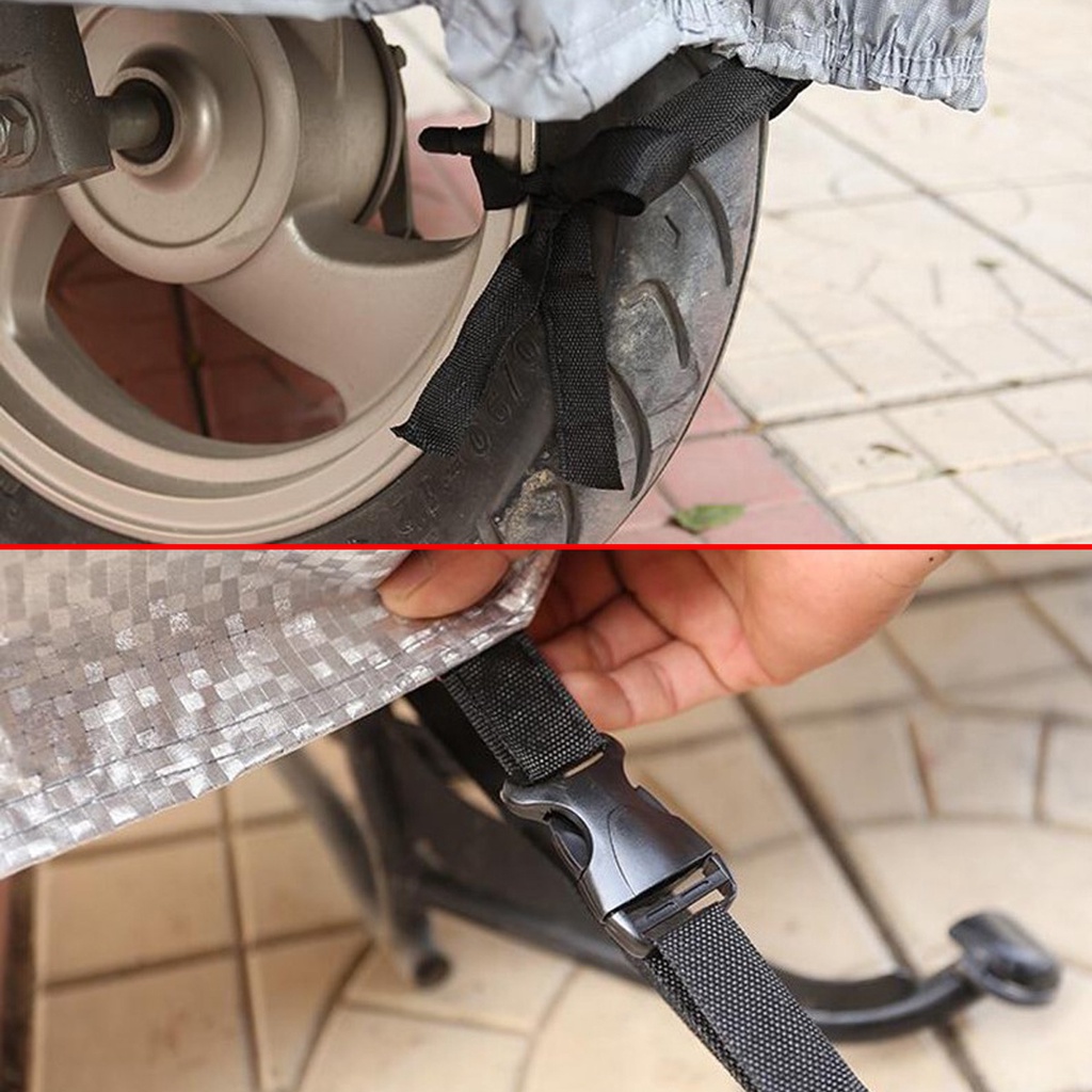 Mô tả Bạt Phủ Xe Máy – Bạt Trùm Xe Máy Loại Dày Xịn Có Phản Quang Cảnh Báo Size To Vừa Được Xe SH Phân Khối Lớn Hãng Amalife - 2