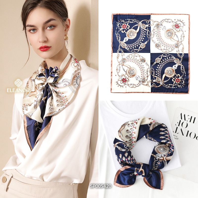 Mô tả Khăn quàng cổ 70 x 70cm Eleanor Accessories khăn choàng cổ bandana turban phụ kiện thời trang 5420 - 3