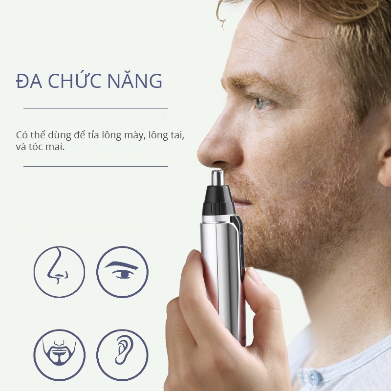 Mô tả Máy Sạch Lông Mũi Coclear WL2604 Đầu Lưỡi Tháo Rời Dễ Vệ Sinh - Hàng Chính Hãng - 5