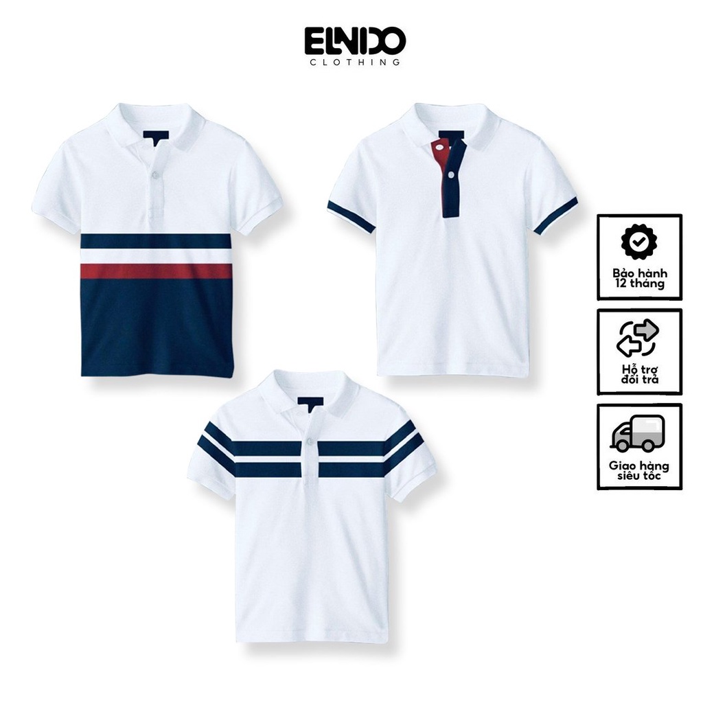 Mô tả Áo polo nam cổ bẻ tay ngắn phong cách cổ điển lịch sự chất liệu cotton cá sấu cao cấp ELNIDO - 1