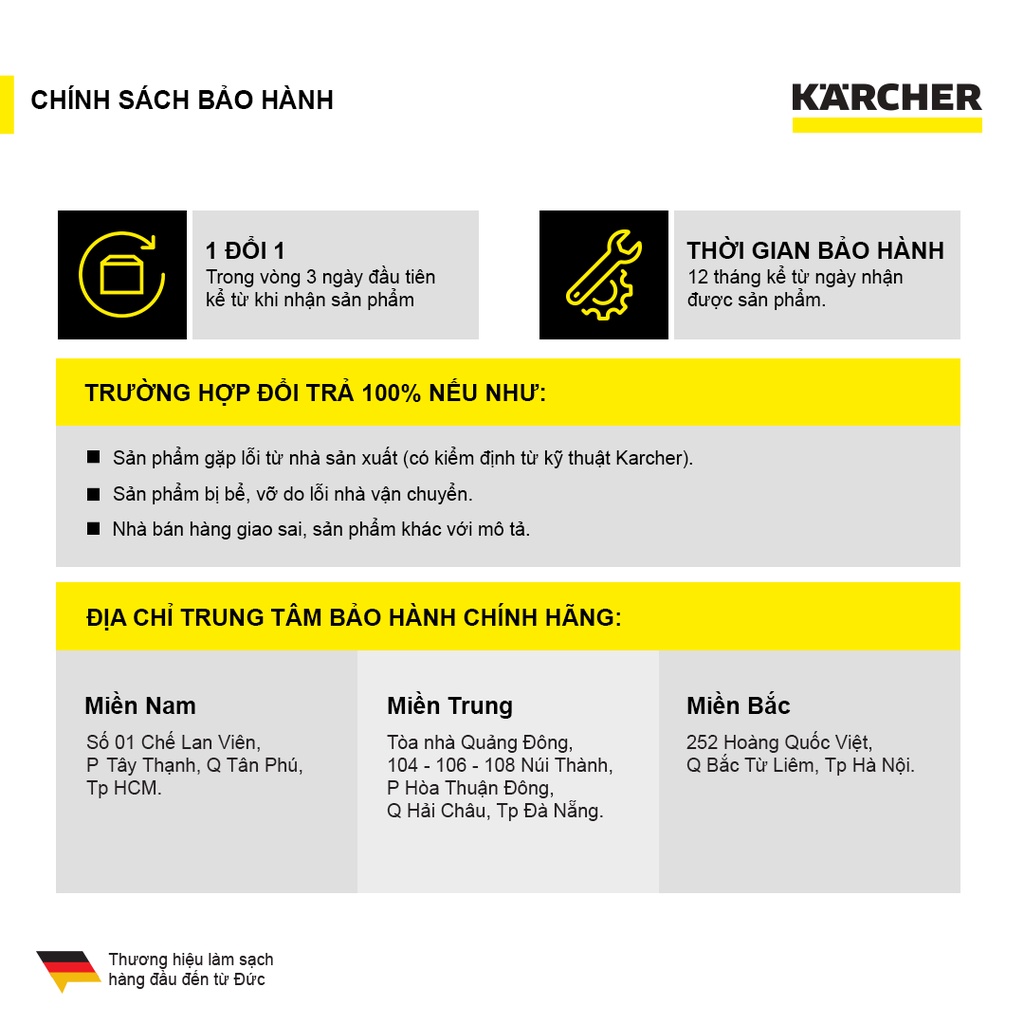 Mô tả Combo Máy xịt rửa xe Karcher K2 Classic và dây cấp nước 1.5 m - 8