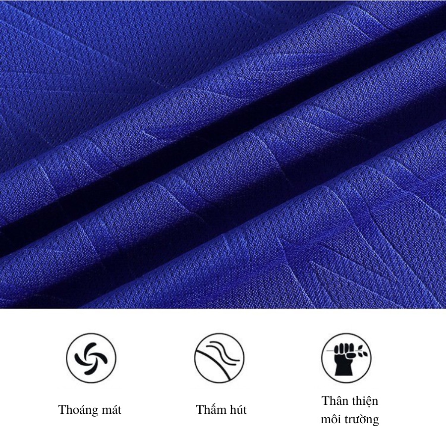 Mô tả Bộ quần áo thể thao chạy bộ và luyện tập MMANS 5 màu chất thun fabric poly co giãn 4 chiều thầm hút mồ hôi cao cấp - 7