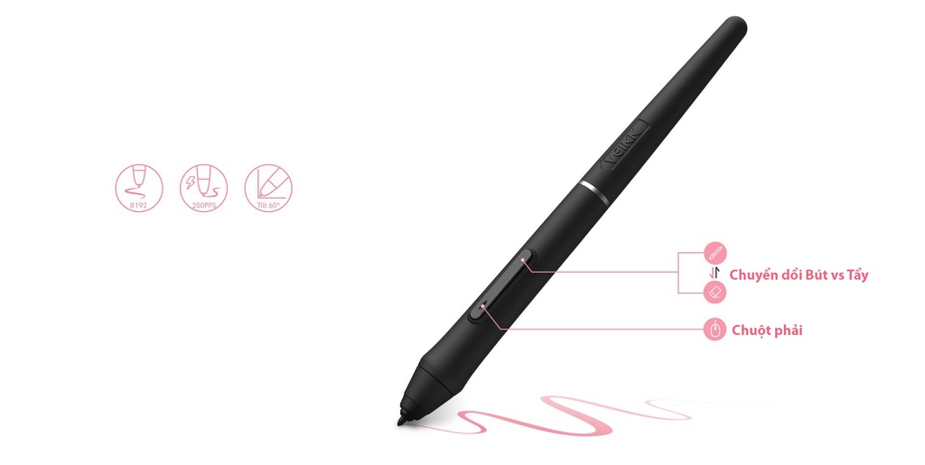 Mô tả Bảng Vẽ Điện Tử VEIKK VK1060 Android Cảm Ứng Nghiêng Mặt Nhám Mô Phỏng Giấy Vẽ - Hàng Chính Hãng - 4