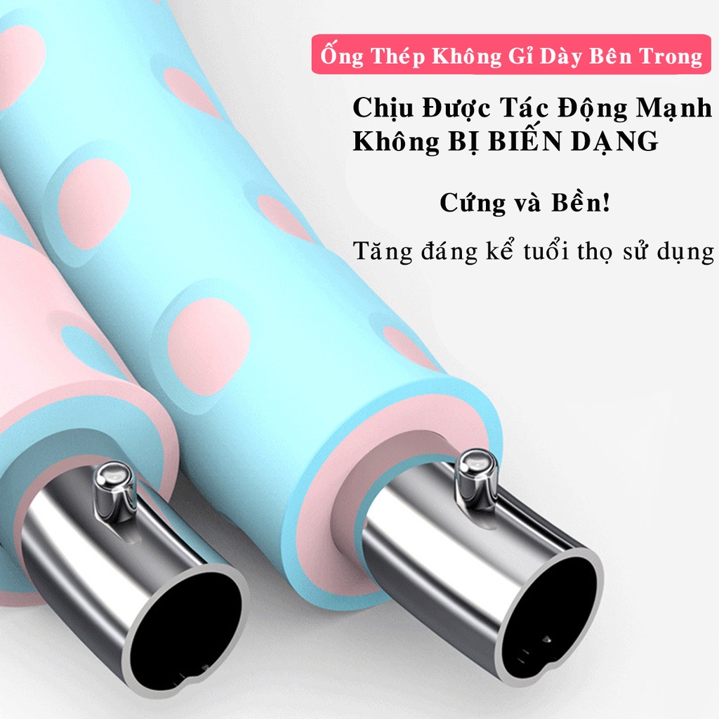 Mô tả Vòng Lắc Eo Giảm Mỡ Bụng Lõi Thép Không Gỉ - Có Thể Điều Chỉnh Cân Nặng Dụng Cụ Tập Bụng Thon Giảm Mỡ Bụng Hãng Amalife - 6