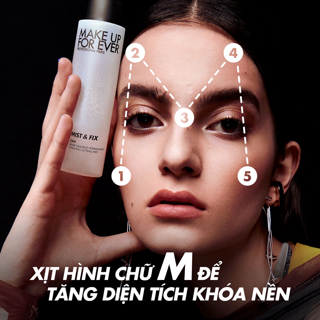 Mô tả Xịt Khóa Trang Điểm Cấp Ẩm Lâu Trôi Mist & Fix 100ml -  MAKE UP FOR EVER - 2