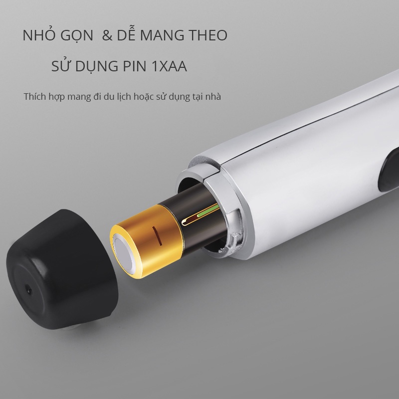 Mô tả Máy Sạch Lông Mũi Coclear WL2604 Đầu Lưỡi Tháo Rời Dễ Vệ Sinh - Hàng Chính Hãng - 4